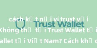 cách kết nối ví trust với ethereum Không thể tải Trust Wallet tại Việt Nam? Cách khắc phục